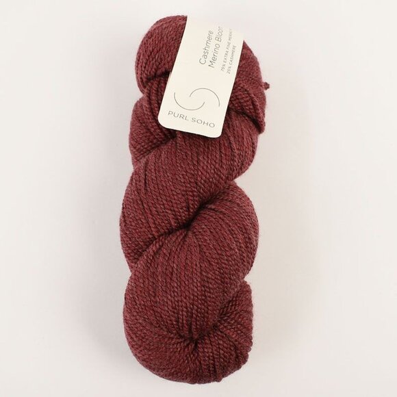 Purl Soho Cashmere Merino Bloom Yarn Merino Cashmere 218 Yards Red Mulberry - Picture 1 of 4